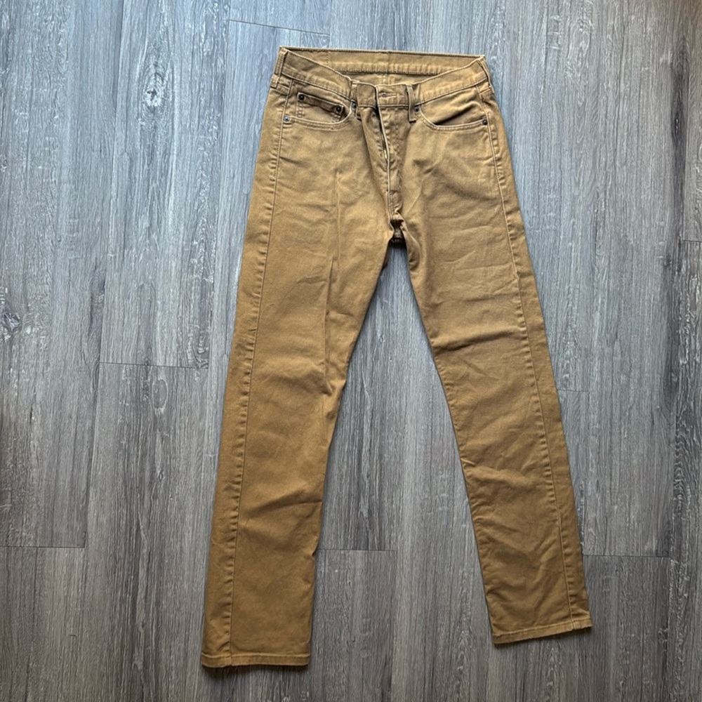 Levi’s 513 Slim Straight Khaki Jeans Men’s 32x32